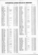 Landowners Index 006, Lee County 1991